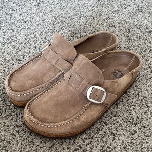 BRAND NEW Birkenstock Buckley Suede Leather - Gray Taupe (Size EU 38)